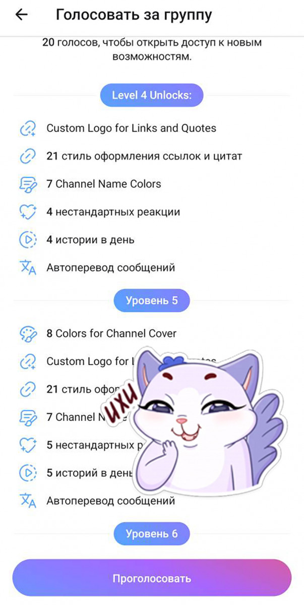 купить голоса телеграм премиум