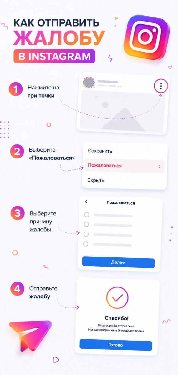 купить жалобы инст