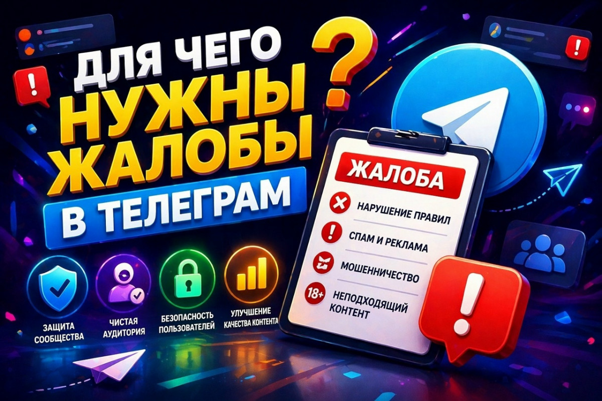 Для чего нужны жалобы в ТГ и как они работают